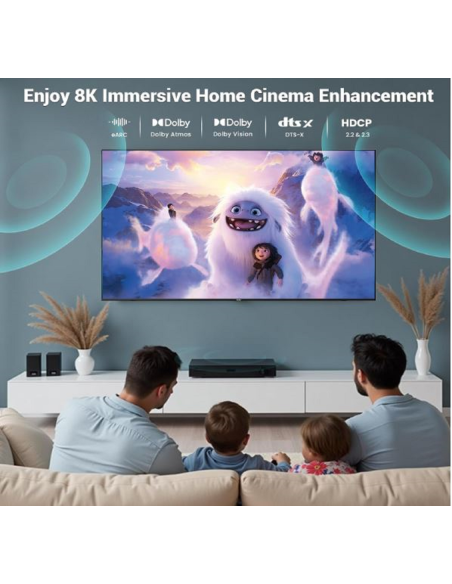 Câble HDMI 2.1 (5Metre), Certifié 48Gbps Ultra Haute Vitesse | Prix Maroc