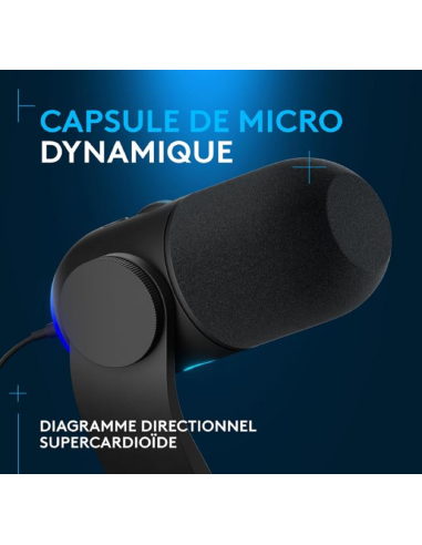 Acheter Microphone Gaming Logitech G Yeti GX - Gaming Store Maroc