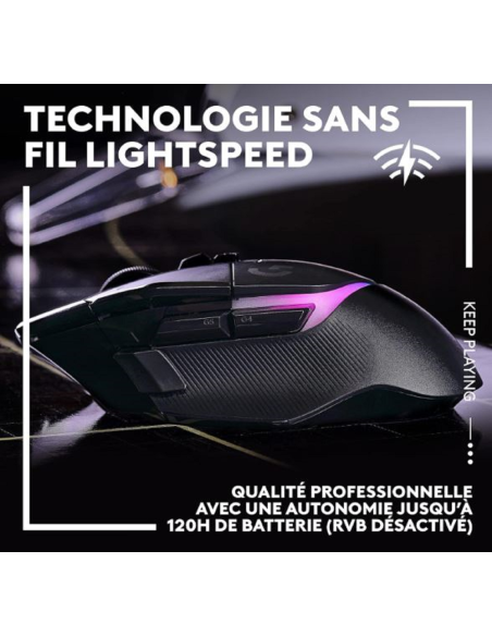 Achetez Souris LOGITECH G502 X PLUS sans fil  LIGHTSPEED a Prix intéressant au MAROC
