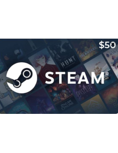 Steam Gift Card 50$ Maroc – Carte Steam 50 USD USA au Meilleurs prix