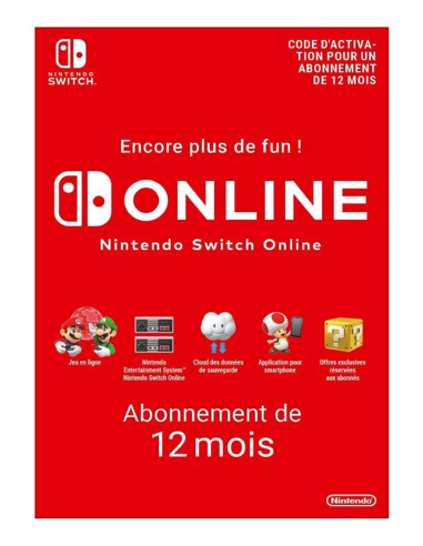 Nintendo Switch Online 12 Mois au Maroc | Code 365 Jours